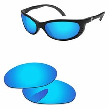 Lenslog Ice Blue Mirror Polarized Replacement Lenses For-Costa Del Mar Fathom