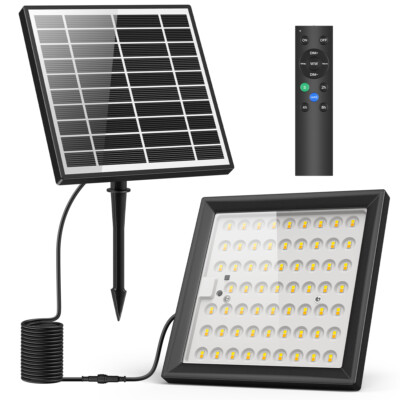 Split Design Outdoor D2D Solar Lights LED Super Bright Flood Lamp Remote Control