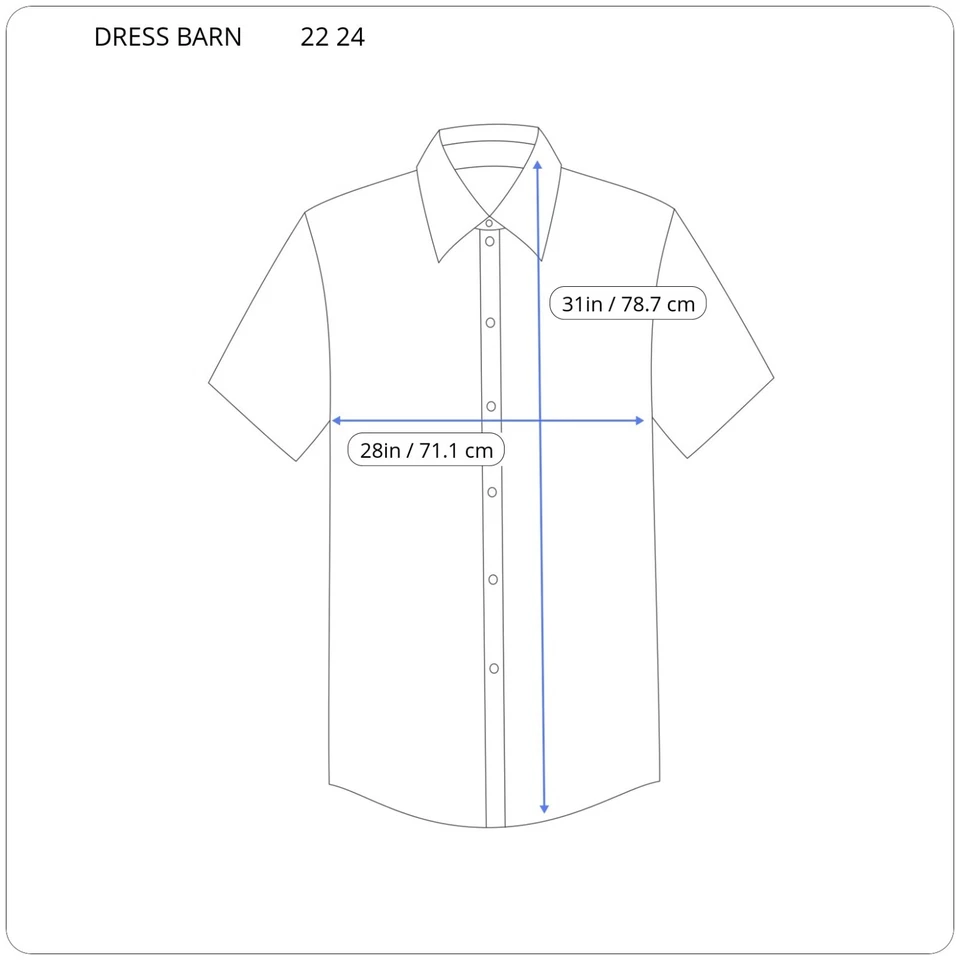 Dress Barn Womens Top 22 24 Plus Short Sleeve Button Up Red Green Floral Rayon - Image 2 of 4