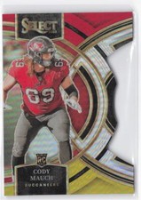 2023 Panini Select Cody Mauch RC #133 Red and Yellow Prizms Die Cuts