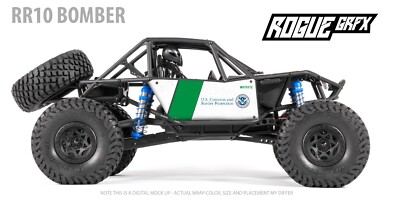 Axial RR10 Bomber Body Graphic Wrap Skin- Border Patrol | eBay