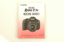 New Canon EOS Rebel T3i / 600D Camera Instruction Manual Manuel fran ais French