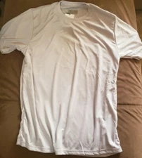 A4 Boys Short Sleeve Active Polyester T-shirt size XL(youth) Silver Gray #WS3