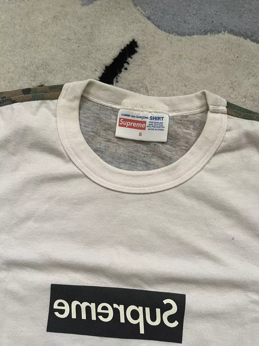 Supreme Comme des Garcons Shirt Box Logo Tee White