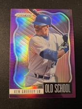 2021 Panini Prizm Old School Purple Prizm Ken Griffey Jr #OS-2 HOF