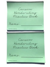 New! 2 CURSIVE Handwriting Practice Workbook Zaner-Bloser Book Elementary Kids