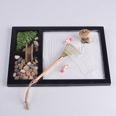 Japanischen Zen Garten Kit für Schreibtisch Büro Tisch Mini Zen Sand