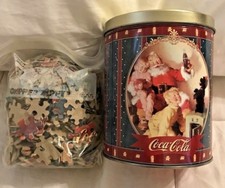Coca-Cola Santa Claus Christmas 700 Piece Jigsaw Puzzle Collector's Tin