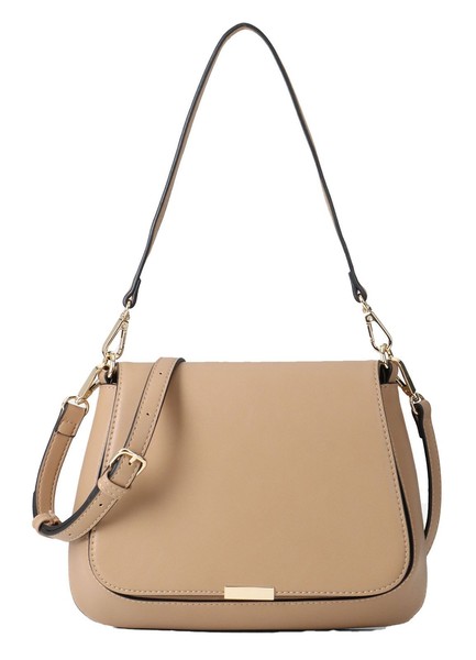 Seidenfelt Manufaktur Bente Saddle UmhäNgetasche Tasche Sand / Gold Hellbraun-image