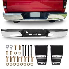 New Chrome Rear Step Bumper Assembly For 04-08 02-03 09 Dodge Ram 1500 2500 3500