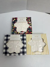 Draper James Magnolia Shaped Soaps Rose Pear Gardenia 3.88oz Lot Of 3 NEW a24