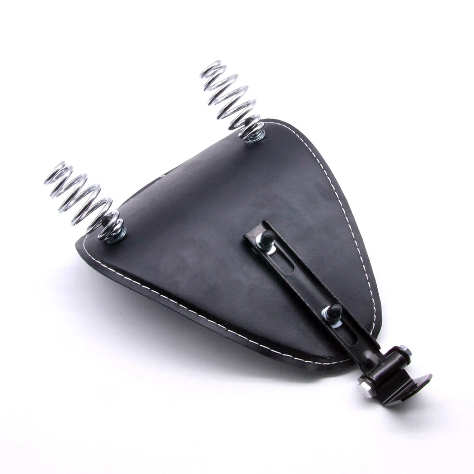 Asiento individual de resorte negro para motocicleta Harley Sportster XL883 1200 Bobber Chopper Foto 4 de 4