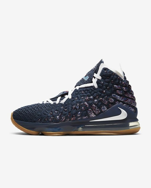 navy blue and white basketball shoes