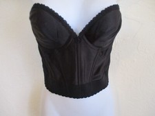VTG Carnival Strapless Bra 36B Long Line Bustier Corset 204 Low Back