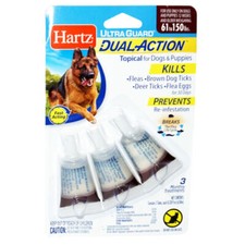 Hartz UltraGuard DualAction Flea Tick Drops for Dogs 61-150 lbs FREE SHIPPING
