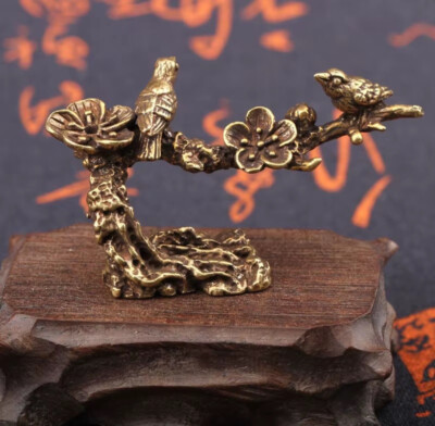 Tree Magpie Bird Figurine Small Animal Statue Office Home Decoration Toy Gifts