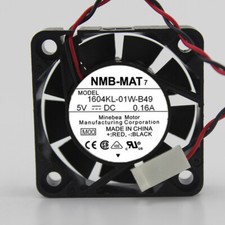 NMB 1604KL-01W-B49 DC5V 0.16A 40 40 10mm 3-wire axial fan