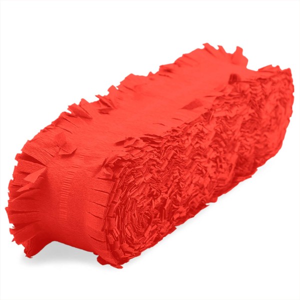 24M Rote Krepp-Girlande / Hawaii Karibik Geburtstags Hochzeit Liebe Party Deko-image
