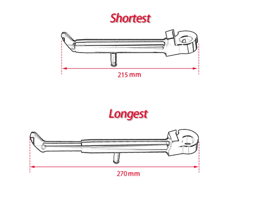 Soportes laterales de pata de cabra ajustables para YZF-R1 YZF R1 2009-2014 2011 2012 2013 Foto 2 de 2