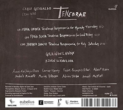 Carlo Gesualdo: Tenebrae by Carlo Gesualdo