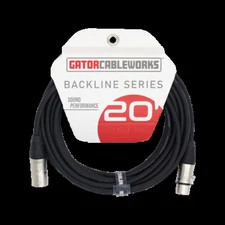 Gator Cableworks Backline Series XLR Microphone Cable - 20 Foot