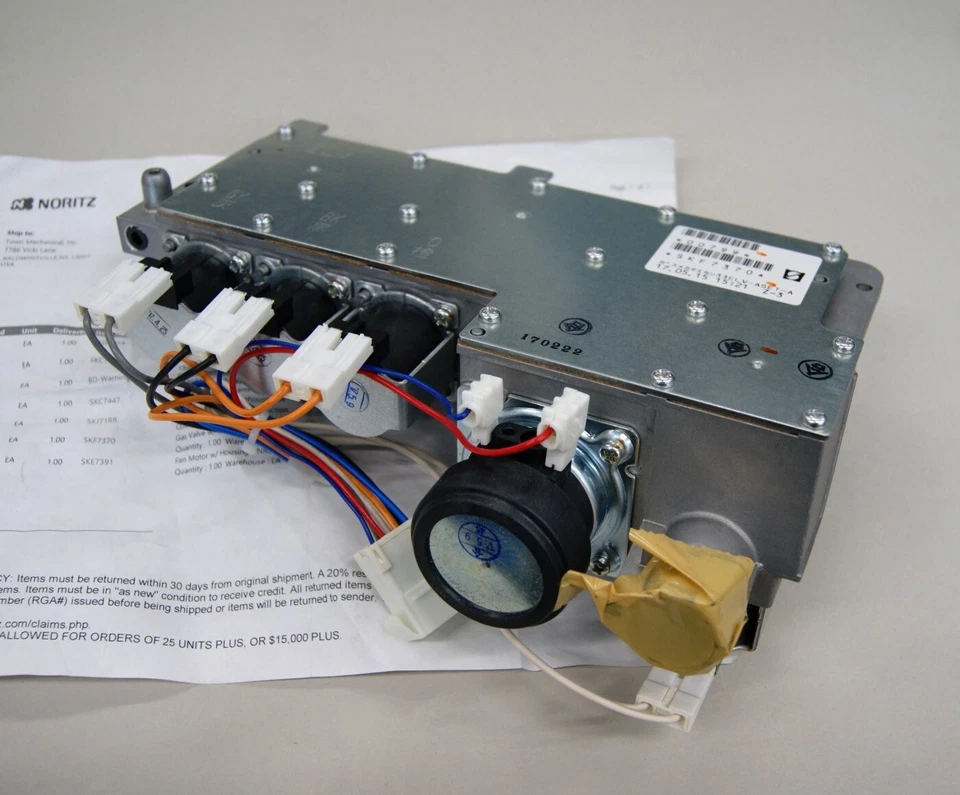 Calentador de agua sin tanque Noritz SKF7370 válvula de gas con placa 33 (JUEGO) NG modelos SH5949 Foto 2 de 4