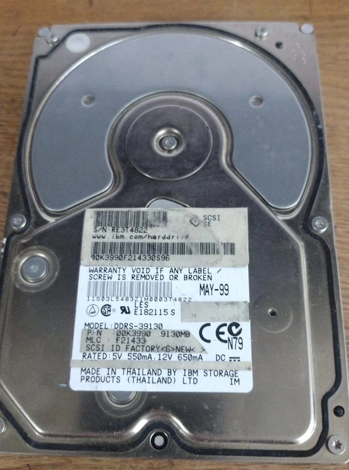 9GB IBM DDRS-39130 Genuine SGI P/N 064-0076-001 3.5" SCSI LVD SE 80-pin SCA - Image 3 of 3