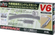 KATO N Gauge UNITRACK V6 Outer Double Track Endless Set 20-865 Train Rail New