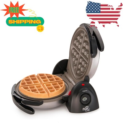 Presto 03510 Ceramic FlipSide Belgian Waffle Maker,Black