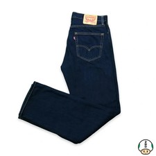 Levi's 505 Jeans Mens 34x32 Blue Regular Fit Straight Leg Dark Wash Denim