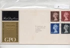 GB - First Day Cover (C 1 ) 1969 Machin high values 2/6d to £1.00 (A) pmk London