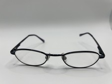 Nintendo Eyeglasses Frames Blue Oval Metal Kids Glasses Adjustable Nose Pads