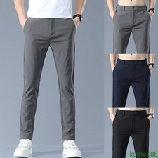 Men Dress Pants Slim Fit Stretch Pocket Hiking Flex Workwear Trousers pants