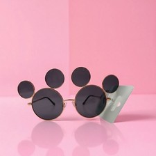 Disneyland 2025 Disney Gold Framed Mickey Ear Shaped Sunglasses Mickey Mouse