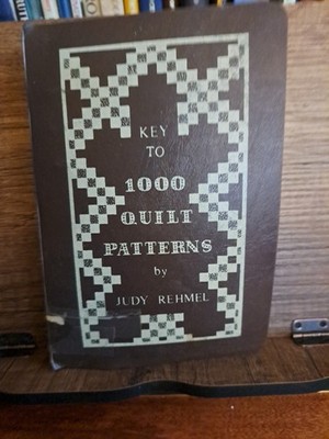 Key To 1000  Quilt Patterns Book by Judy Rehmel Scarce