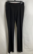 Vintage Y2K Kenzo Jungle Women's Black Wool Blend Dress Pants Trousers Sz 38 28