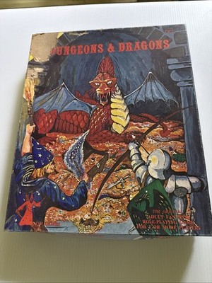 Dungeons & Dragons Basic Set & Dice W/ B1 Module TSR Games 2nd Edition, 1978.