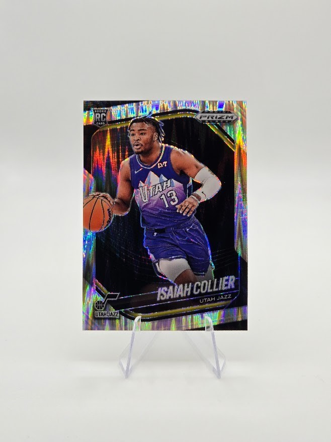 Isaiah Collier 2024-25 Panini Prizm Black RC Skewed Prizm SP /249 #32 Jazz
