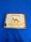 VINTAGE CAMEL BRAND FLAT CIGARETTE TIN NICE GRAPHICS WELL USED