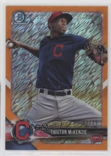 2018 Bowman Chrome Prospects Orange Shimmer Refractor /25 Triston McKenzie