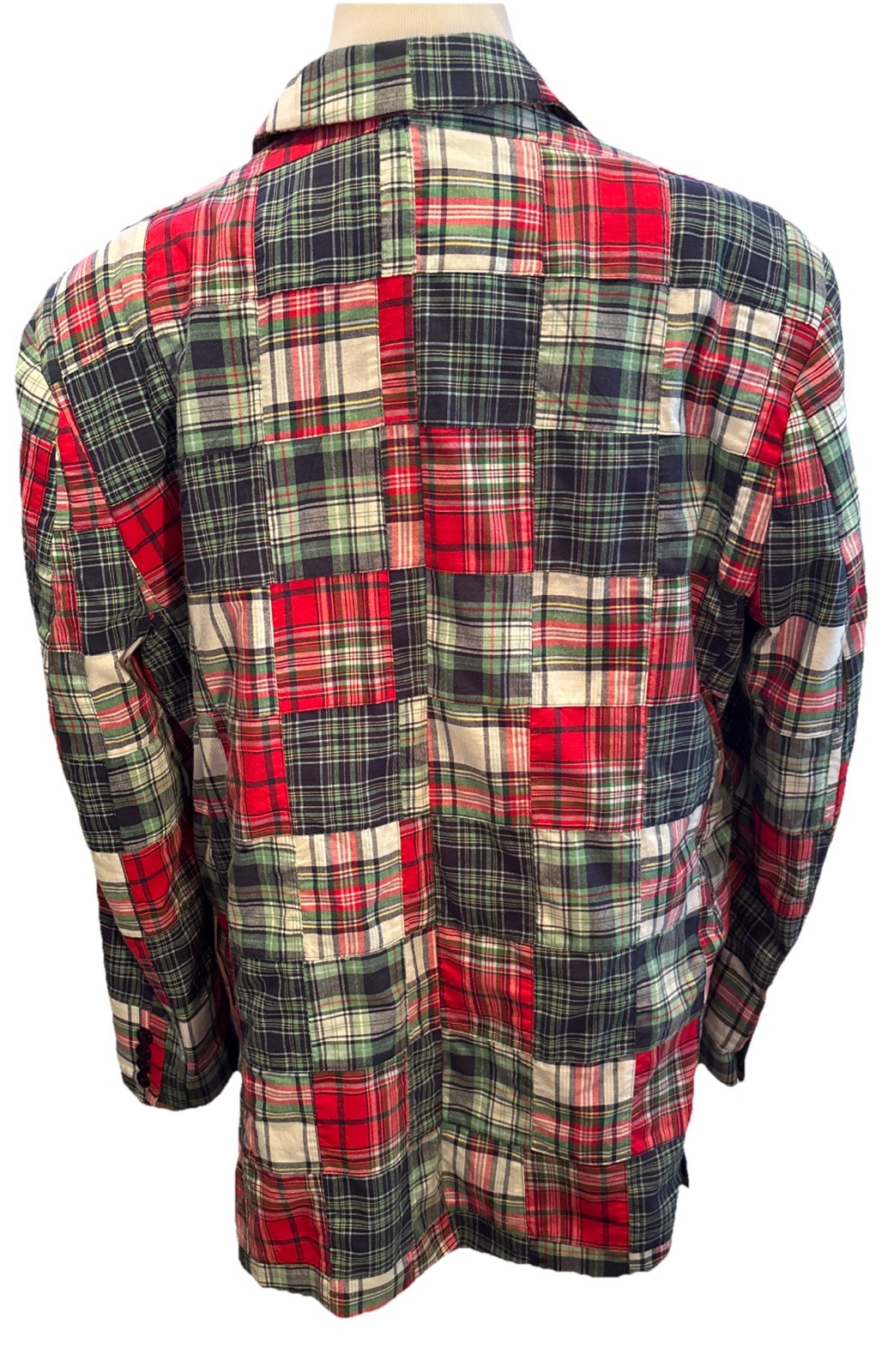 Linea Uomo Christmas Holiday Patchwork Plaid Cott… - image 3