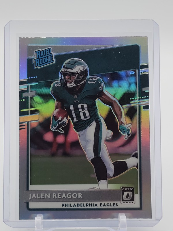 JALEN REAGOR 2020 DONRUSS OPTIC RATED ROOKIE HOLO SILVER PRIZM EAGLES RC Q5830