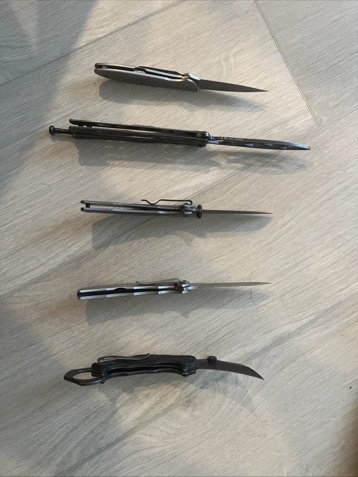 Kershaw Folding Knife Lot of 5, Trainer Butterfly, Karambit，assisted - Image 4 of 4