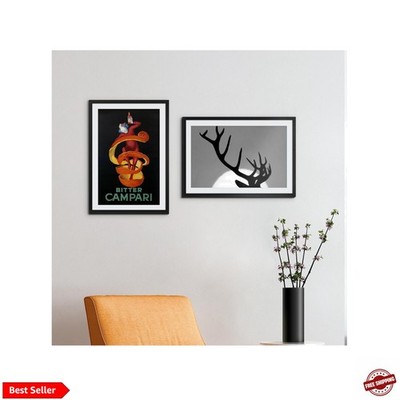 13x19 Picture Frame Set of 5, Display Pictures 11x17 with Mat or 13 x 19 With...