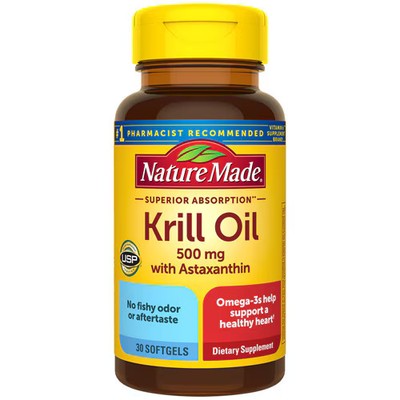 2 X Nature Made Krill Oil -- 500 mg - 30 Softgels