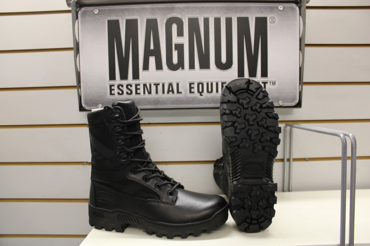 Magnum Vibram Sole Combat Boots Spartan XTB Black Leather/Nylon UK