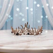 Pearl and Bronze Colored Tiara