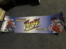 Capcom new generation streetfighters coin operator arcade game marquee