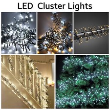 Cluster LED Lights Christmas Strings Multifunction Xmas Tree Home Festive Decor