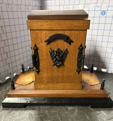 Vintage wooden Liquor Box, Decanter Holder *Read Description, 1957 (MCMLVII)
